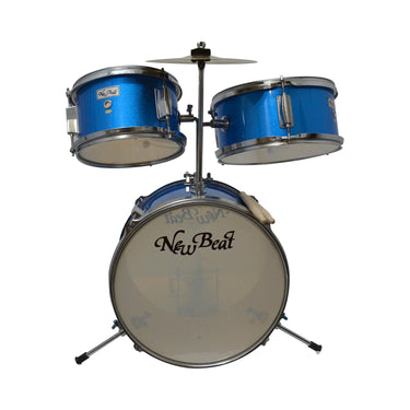 Bateria Infantil New Beat Azul Metalico, Nbj-15